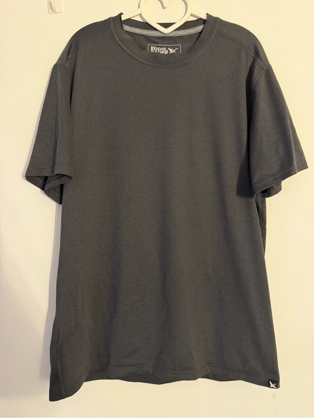 Eddie Bauer Men’s Short Sleeve Crew T-Shirt - Charcoal Gray